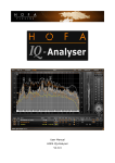 User Manual HOFA IQ-Analyser V2.0.4 - HOFA