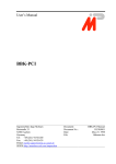 BBK-PCI user's manual