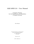 AQUASIM 2.0 User Manual