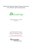 QuaDRiGa - Quasi Deterministic Radio Channel Generator, User