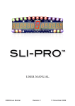 SLI-PRO User Manual