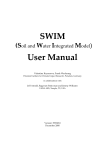 SWIM User Manual - Potsdam Institute for Climate Impact Research