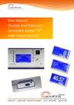 User Manual Display and Firmware