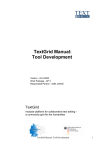 "User-Manual zur Anbindung von Werkzeugen an die TextGrid