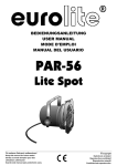 EUROLITE PAR-56 Lite Spot User Manual
