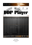 User Manual HOFA DDP Player V1.0.12 - HOFA