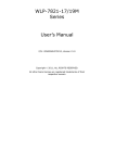 WLP-7821-17/19M Series User's Manual