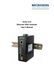 Entry Line Ethernet VDSL Extender User's Manual