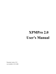 XPMPro 2.0 User's Manual - Organic Semiconductor Group Dr. Trixler