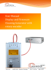 User Manual Display and Firmware Cleaning Generator with rotary