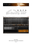 User Manual HOFA CD-Burn & DDP (Plugin - HOFA