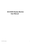 EX-91050 Display Monitor User Manual