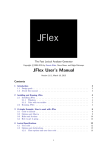 JFlex User's Manual