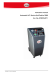 Instruction manual Automatic A/C-Service UnitCoolius 2000