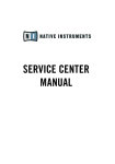 SERVICE CENTER MANUAL