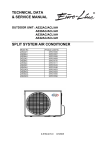 TECHNICAL DATA & SERVICE MANUAL SPLIT SYSTEM AIR