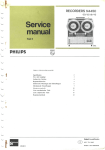 Service Manual Philips N4450 Part 2 - Tonband