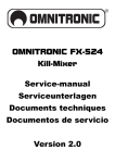 OMNITRONIC FX-524 Service-manual Serviceunterlagen