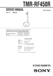 tmr-rf450r service manual