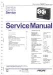 Service Manual Philips N4417 - Tonband