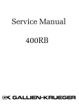 Service Manual 400RB