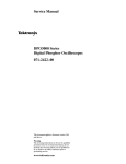 DPO3000 Series Digital Phosphor Oscilloscopes Service Manual