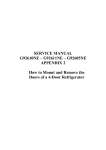 SERVICE MANUAL G92610NE &ndash; G92611NE &ndash; G92605NE