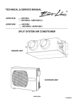 split system air conditioner technical & service manual