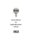 Service Manual for Digital Manometer DTG-35