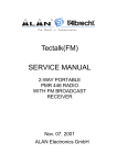 Tectalk(FM) SERVICE MANUAL