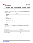 TPA2038D1 EVM User's Guide