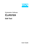 CLIPSTER Edit Tool User Guide (Version 1.4)