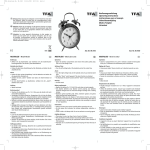 Bedienungsanleitung Operating Instructions