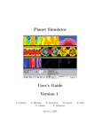 Planet Simulator User's Guide Version 1