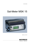 9362471d, Owners Manual Sat-Meter MSK 15