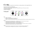 CV-Six owners manual