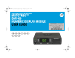 MOTOTRBO DM1400 Numeric Display Mobile User Guide