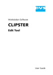 CLIPSTER Edit Tool User Guide (Version 3.2)