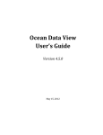 ODV4 - User's Guide - Ocean Data View