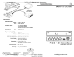 RGB 124 Interface User's Guide im Vertrieb von CAMBOARD
