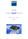 User Guide CD1-OPERA • CompactPCI ® 6U P4-M CPU