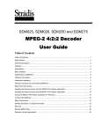 MPEG-2 4:2:2 Decoder User Guide