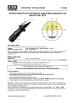 OPERATING INSTRUCTIONS FT 2030 REFRACTOMETER FOR
