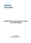 User's Guide DP800A Series Programmable - AME HF