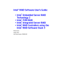 Intel® RAID Software User's Guide: