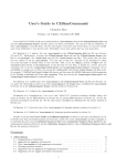 User's Guide to CLShanCommands