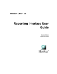 Reporting Interface User Guide