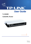 TL-R402M Cable/DSL Router User Guide - TP-Link