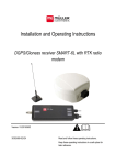 Installation and Operating Instructions