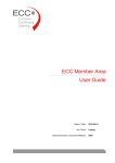 ECC Member Area User Guide
